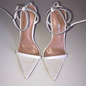 Fashion nova crystal heels🦋